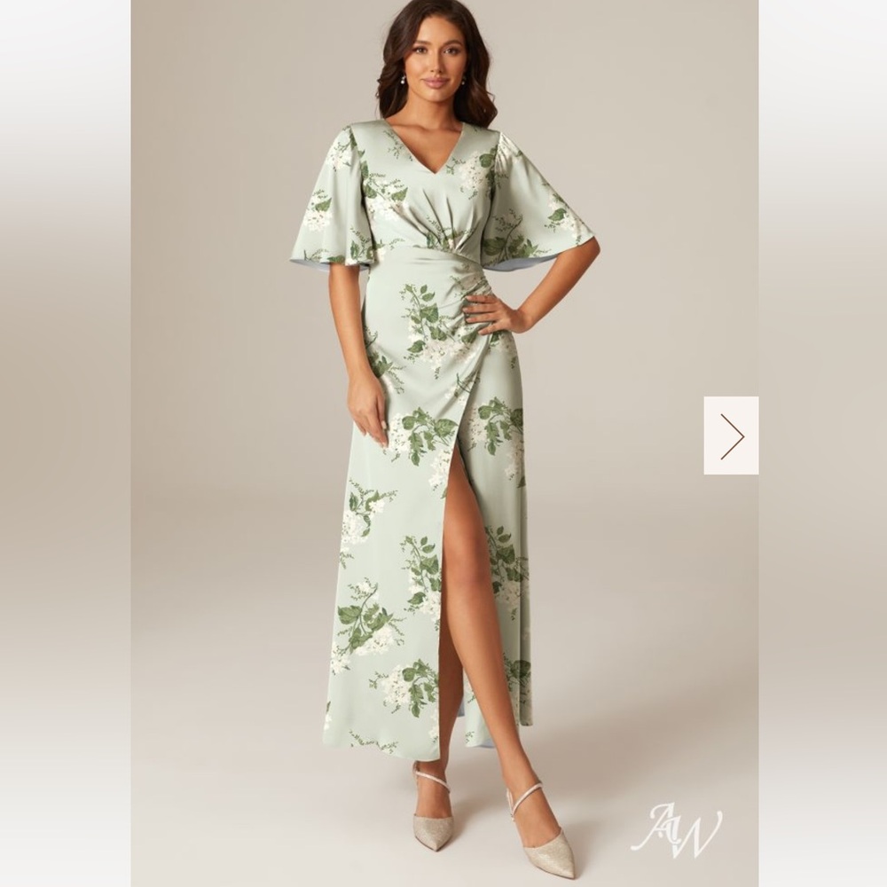 Green Garden Party Dress (AW BRIDAL)